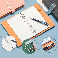 A6 PU Leather Budget Binder Notebook Cash Envelopes System