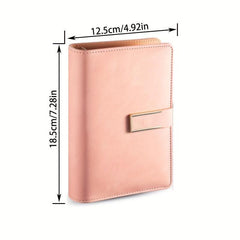 A6 PU Leather Budget Binder Notebook Cash Envelopes System