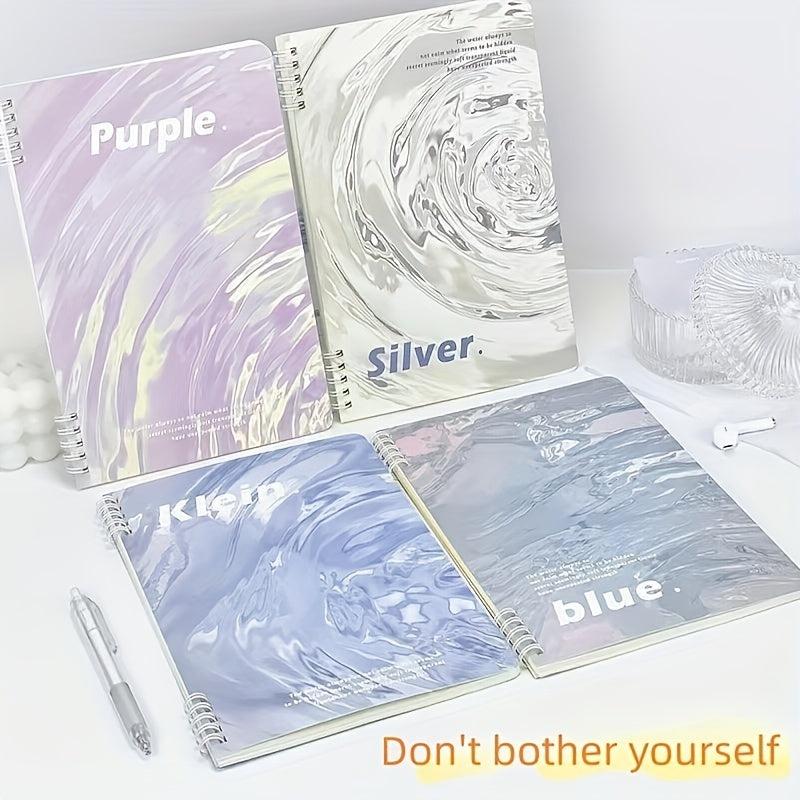 Set of 4 120pg Water Ripple Coil Books