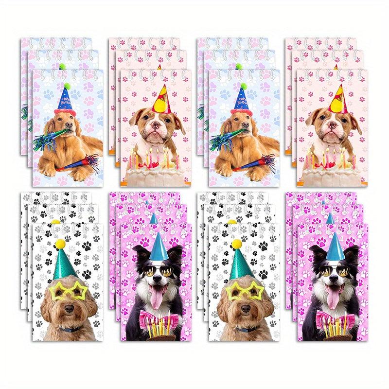 12pcs Dog Party Favors Mini Notebooks Animal Themed Birthday Supplies
