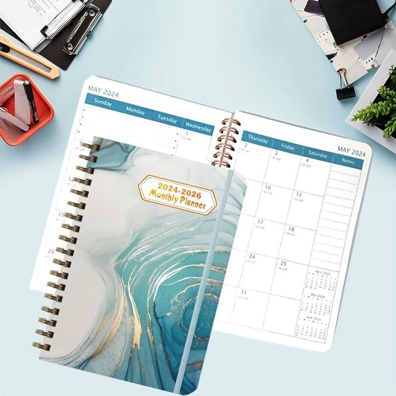 2026 Floral Style Monthly Planner with Habit Tracking Log