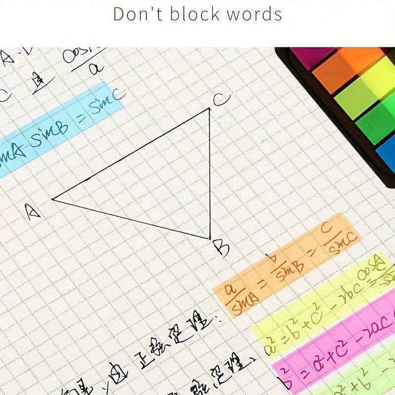 100sheets Sticky Notes Small Adhesive Notes Thin Film Text Notes