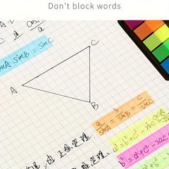 100sheets Sticky Notes Small Adhesive Notes Thin Film Text Notes
