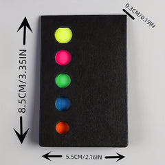 100sheets Sticky Notes Small Adhesive Notes Thin Film Text Notes