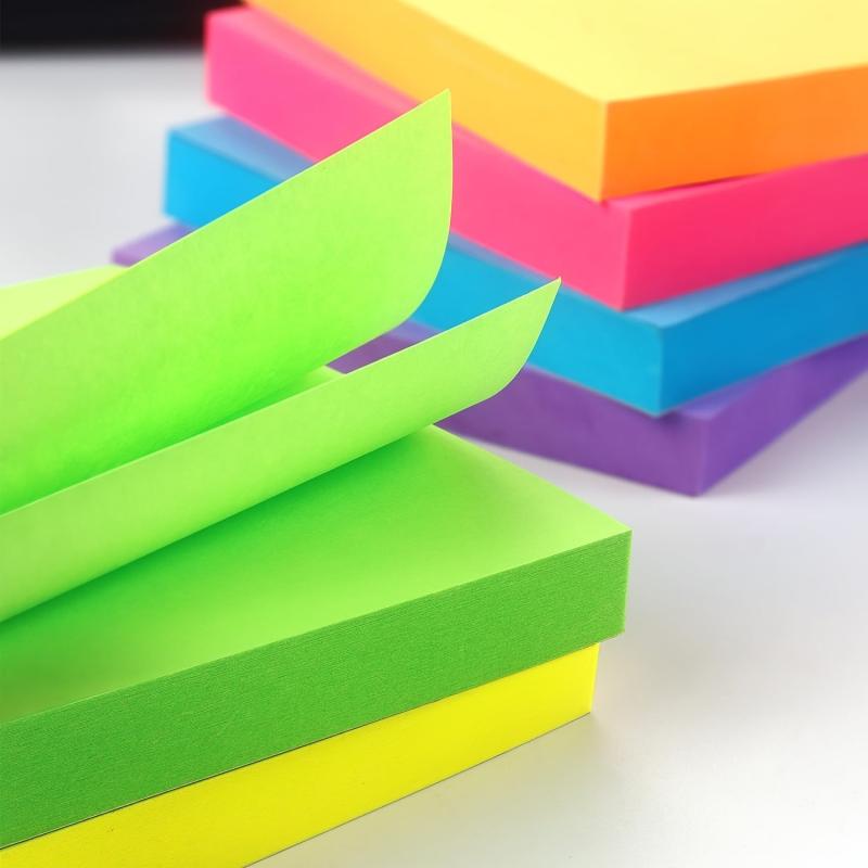 8 Packs Sticky Notes 3x3 Inches Colorful Adhesive 100 Sheets Book