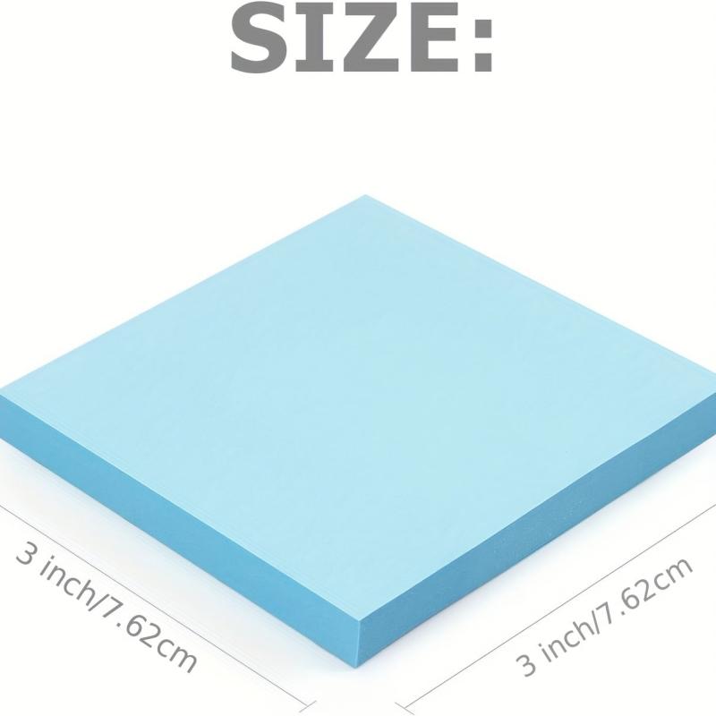 8 Packs Sticky Notes 3x3 Inches Colorful Adhesive 100 Sheets Book
