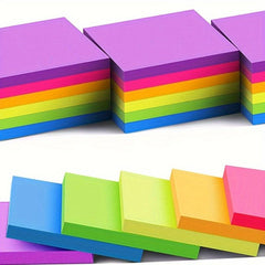 8 Packs Sticky Notes 3x3 Inches Colorful Adhesive 100 Sheets Book