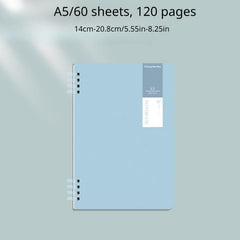A5 Minimalist Notebook 60 Sheets Green Khaki