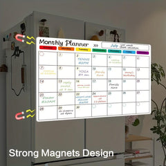 Magnetic Dry Erase Calendar Set - 3 Pack for Refrigerator & Wall