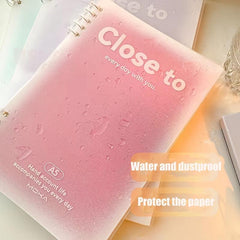 Pink Green Purple Loose leaf Book Thickened Office Student Notepad