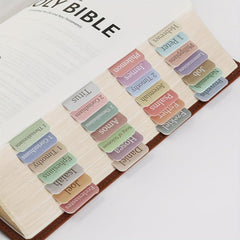 75pcs Bible Index Tabs Bible Tabs Bible Sticky Index Tabs Minimal Morandi