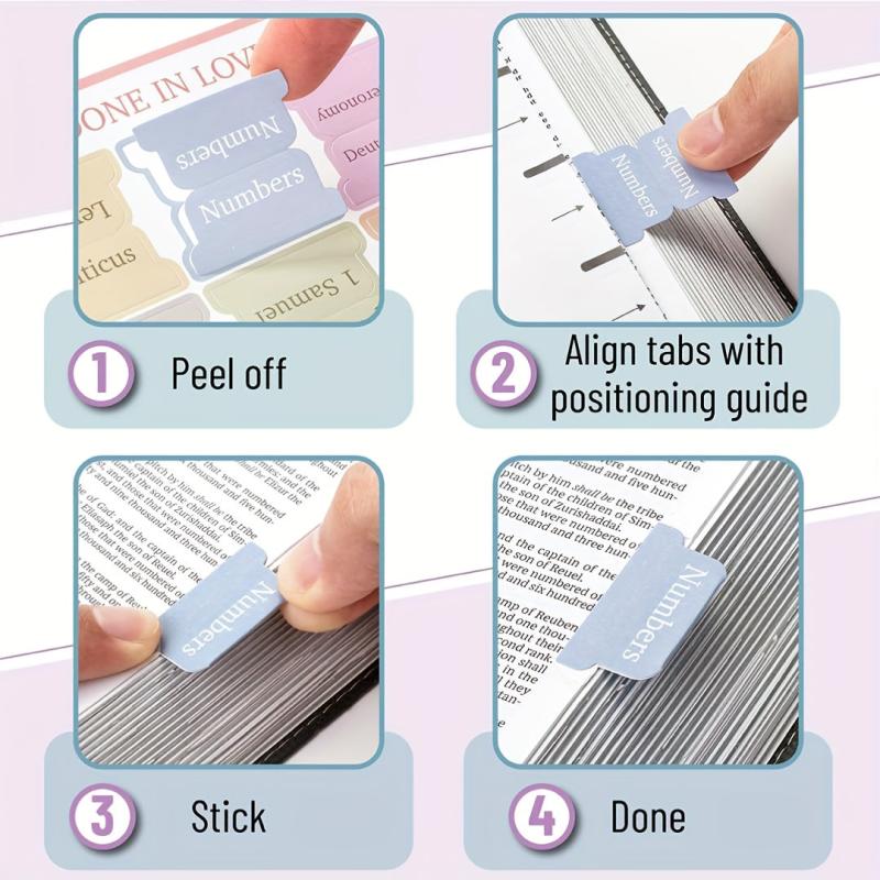 75pcs Bible Index Tabs Bible Tabs Bible Sticky Index Tabs Minimal Morandi
