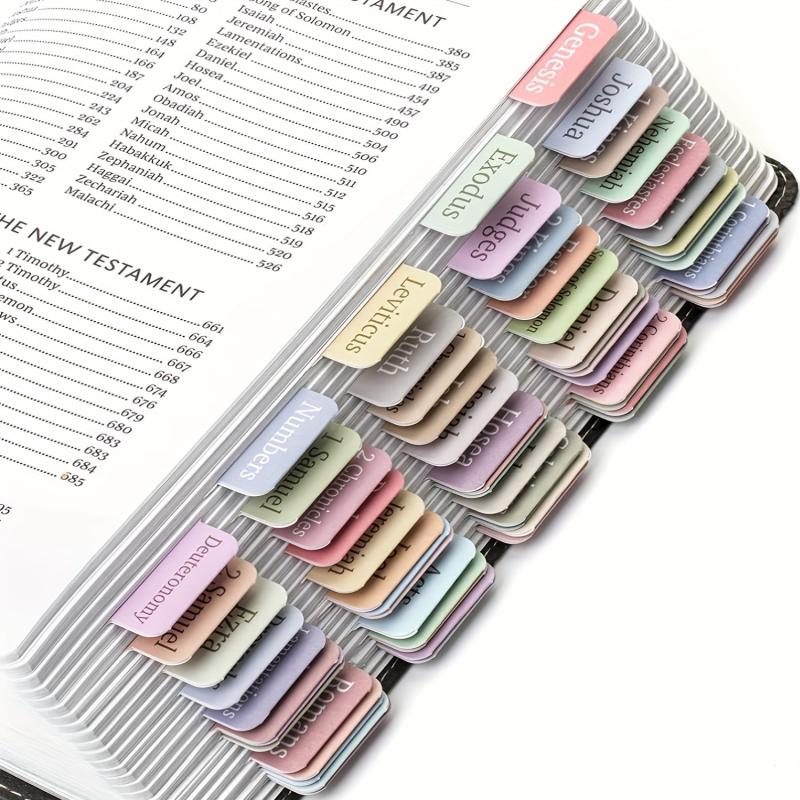 75pcs Bible Index Tabs Bible Tabs Bible Sticky Index Tabs Minimal Morandi