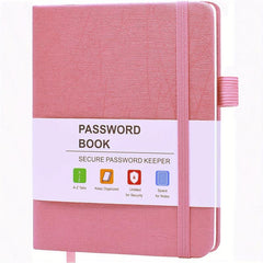 A6 Pocket Size Password Keeper Book with Alphabetical Tabs