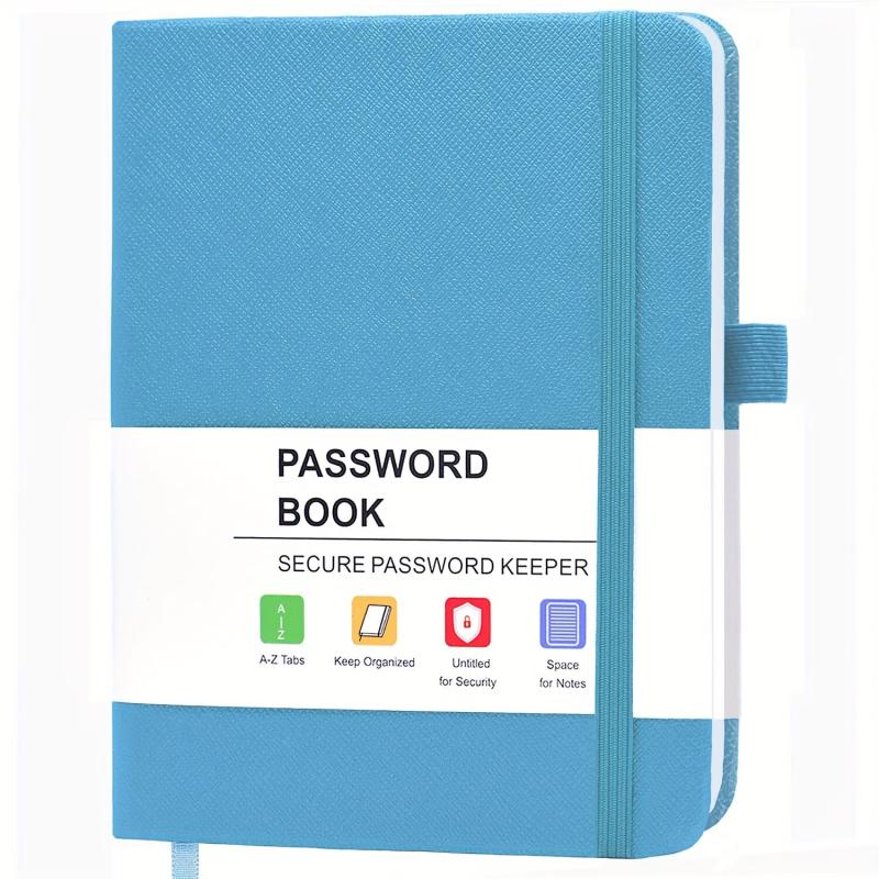 A6 Pocket Size Password Keeper Book with Alphabetical Tabs