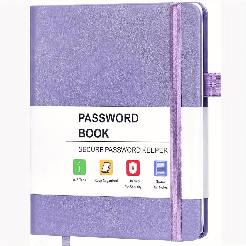 A6 Pocket Size Password Keeper Book with Alphabetical Tabs