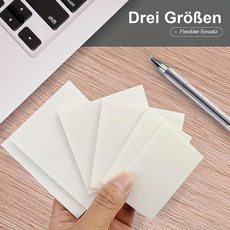 500 Transparent Sticky Notes 10 Packs Set for Reading Learning Office