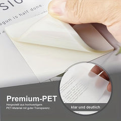 500 Transparent Sticky Notes 10 Packs Set for Reading Learning Office
