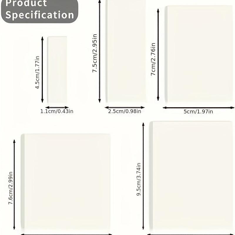 500 Transparent Sticky Notes 10 Packs Set for Reading Learning Office