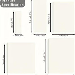 500 Transparent Sticky Notes 10 Packs Set for Reading Learning Office