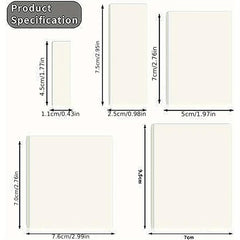 500 Transparent Sticky Notes 10 Packs Set for Reading Learning Office
