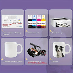 Sublimation Paper 100 Sheets 8.89x22.86 cm for DIY Heat Transfer