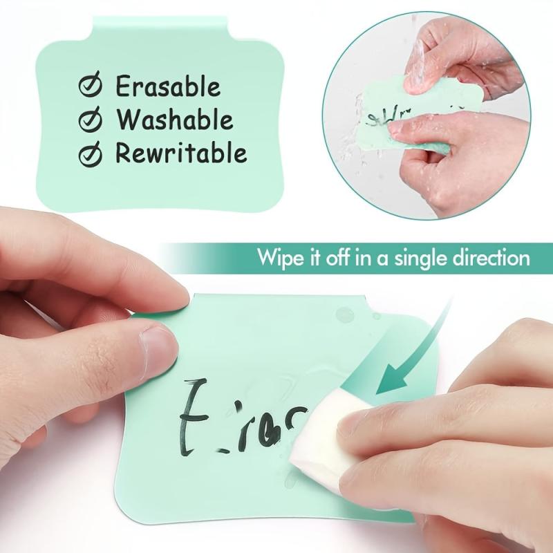 10pcs Plastic Basket Labels Clip On Storage Bins Pantry Organization