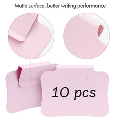 10pcs Plastic Basket Labels Clip On Storage Bins Pantry Organization