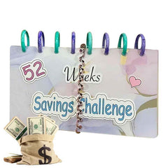 52 Week Savings Challenge Budget Book with Cash Envelopes
