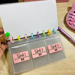 52 Week Savings Challenge Budget Book with Cash Envelopes