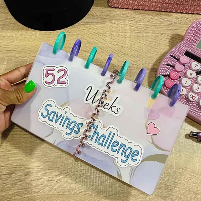 52 Week Savings Challenge Budget Book with Cash Envelopes