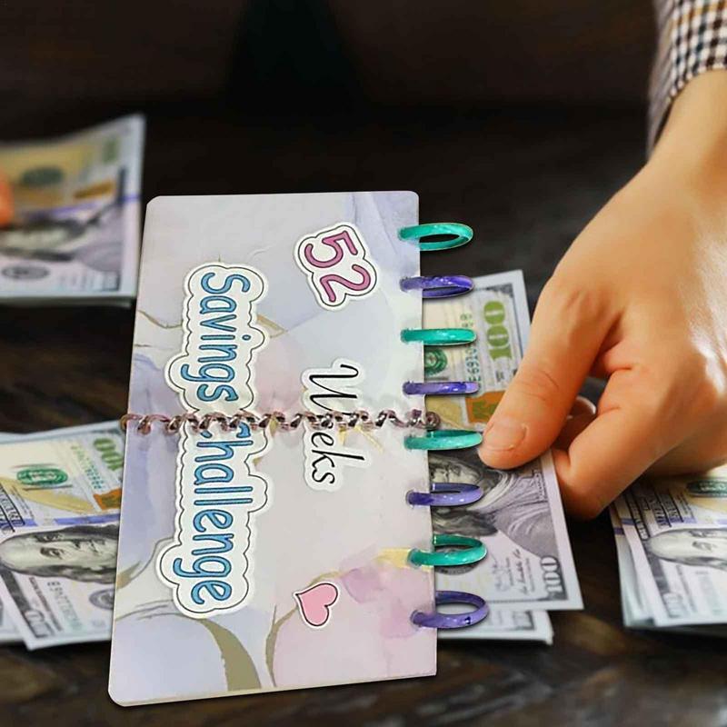 52 Week Savings Challenge Budget Book with Cash Envelopes