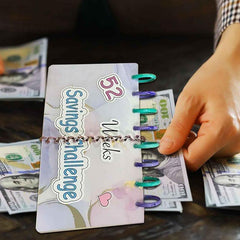 52 Week Savings Challenge Budget Book with Cash Envelopes
