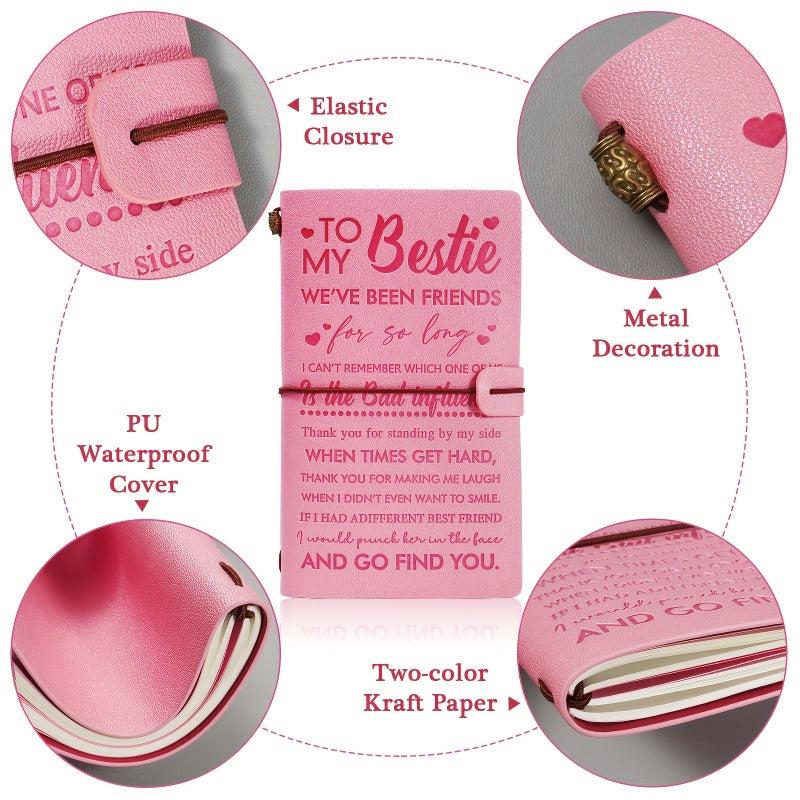 Leather Notebook Birthday Gift 140 Page Writing Magazine