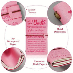 Leather Notebook Birthday Gift 140 Page Writing Magazine