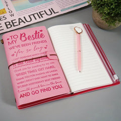 Leather Notebook Birthday Gift 140 Page Writing Magazine