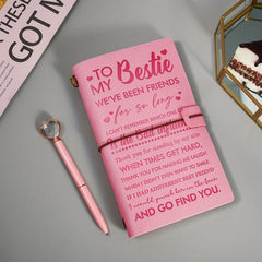 Leather Notebook Birthday Gift 140 Page Writing Magazine