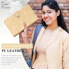 A6 Leather Wallet Set with Zipper Bags and Loose Leaf Pocket