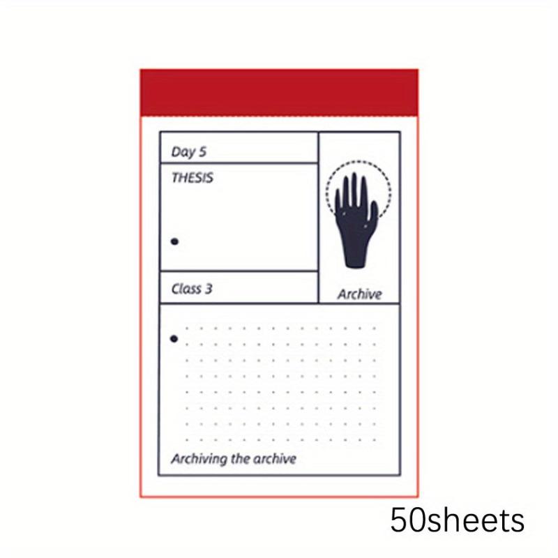 50 Sheets Notebook Old Warehouse Series Retro Tearable Memo Book