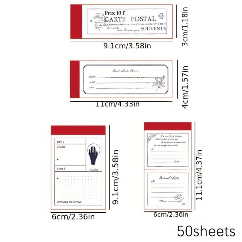 50 Sheets Notebook Old Warehouse Series Retro Tearable Memo Book