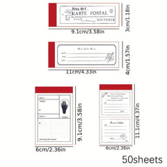 50 Sheets Notebook Old Warehouse Series Retro Tearable Memo Book