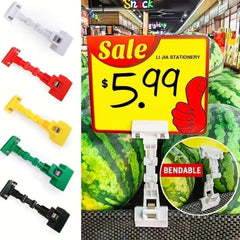 Office Supermarket Fruit Shop Label Clip POP Double Head Advertising Clip