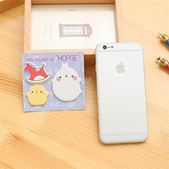 Cute Little Fat Rabbit Sticky Note Pad