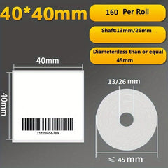 Heat Sensitive Adhesive Label Paper Small Roll for Handheld Printer