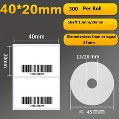Heat Sensitive Adhesive Label Paper Small Roll for Handheld Printer