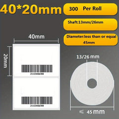 Heat Sensitive Adhesive Label Paper Small Roll for Handheld Printer