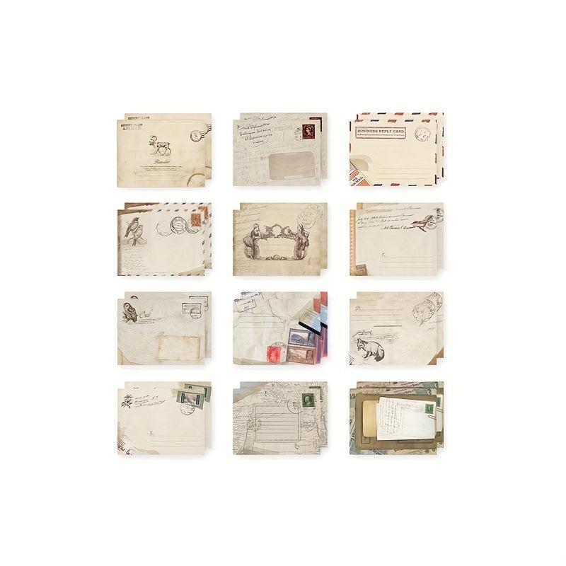 12pcs Retro Style Envelopes Unique Retro Series Gift Envelope