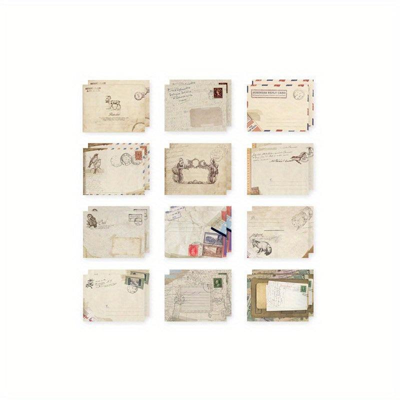 12pcs Retro Style Envelopes Unique Retro Series Gift Envelope