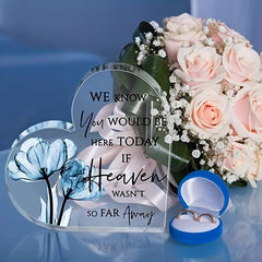 Heart Acrylic Sign for Love Memories - Wedding and Birthday Decor