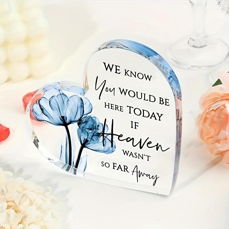 Heart Acrylic Sign for Love Memories - Wedding and Birthday Decor